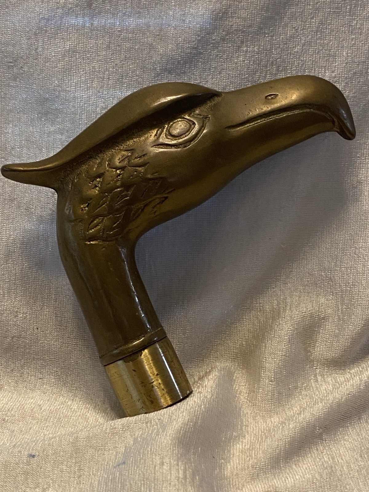 Solid Brass Eagle head screw on cane tip handle b… - image 6