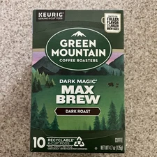 GREEN MOUNTAIN COFFEE ROASTERS - Dark Roast-  DARK MAGIC MAX BREW- K CUPS 10CT