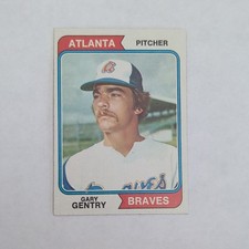 Topps 1974 Gary Gentry #415 Base Set Atlanta Braves Baseball Card