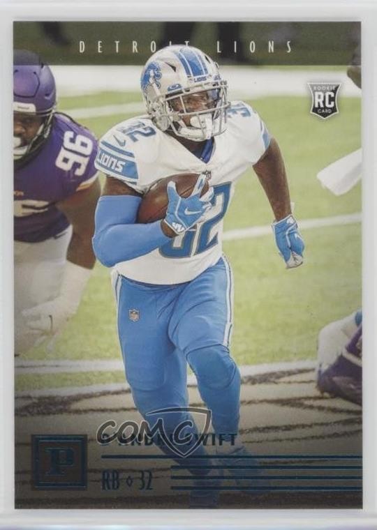 2020 Panini Chronicles Panini Teal D'Andre Swift #PA-10 Rookie RC 1u6