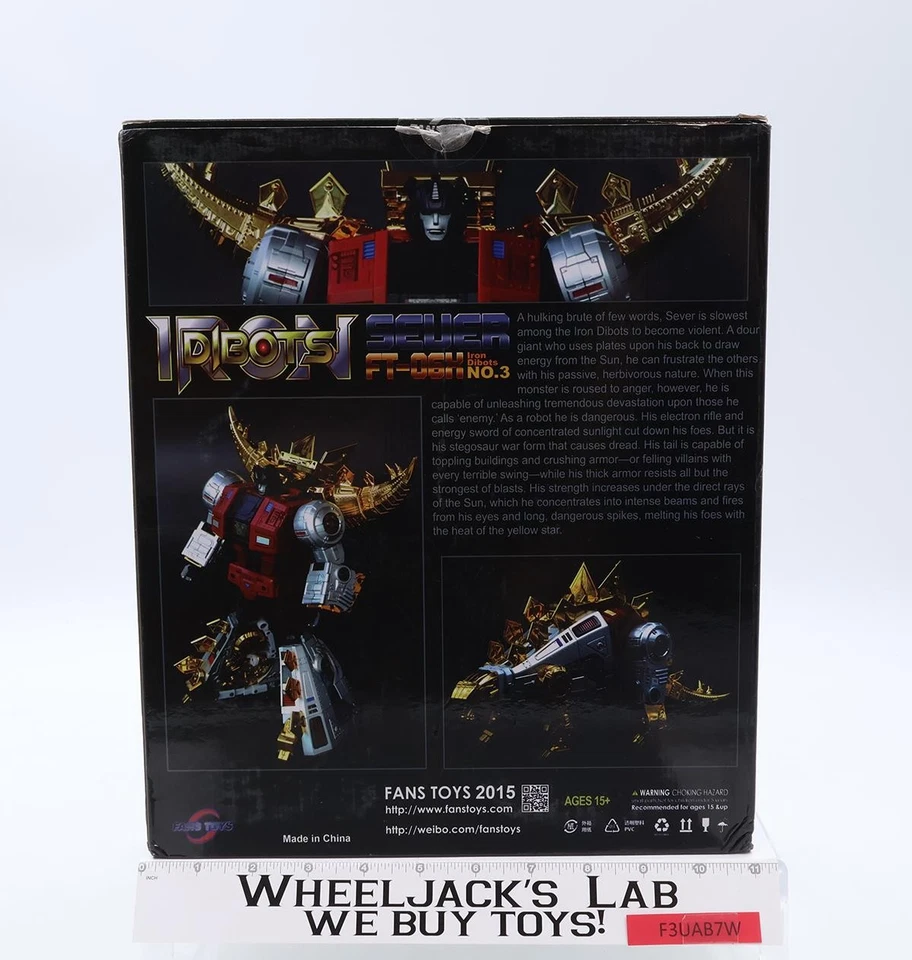 No.3 FT-06X Sever Iron Dibots Terceros Ventiladores Juguetes Cromo Limitado Metálico Foto 3 de 4