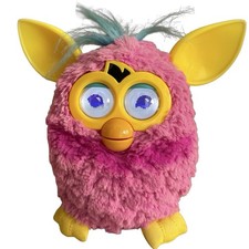 Furby Boom 2012 Flare Hot Pink Yellow Blue Tested Working Great