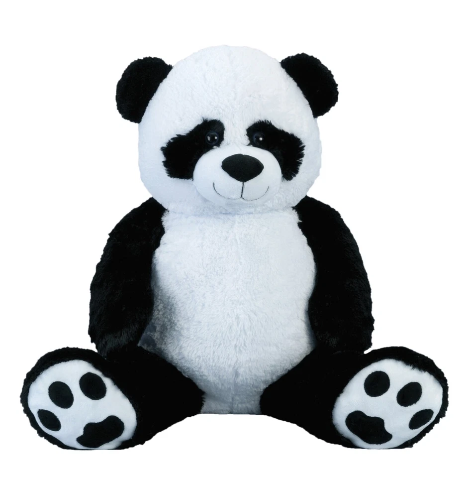 LIFESTYLE & MORE Riesen Pandabär Kuschelbär XXL 100 cm groß Plüschbär Kuscheltier Panda kuschelig