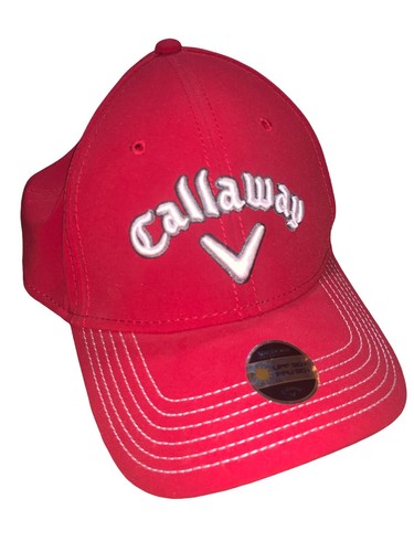 Golf Hat Baseball Cap Red Mens Size 