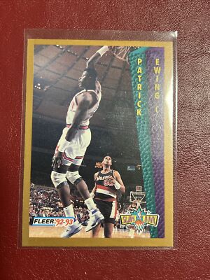 1993-94 Fleer'92-93 Slam Dunk Patrick Ewing New York Knicks #291