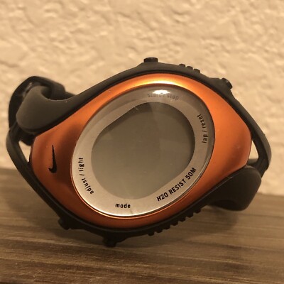 Vintage Nike Triax Fly Digital Watch WK0006 orange Black Band