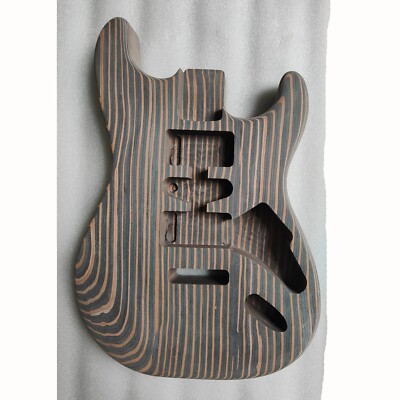 Zebra Wood Guitar Solid Body Fit Stratocaster Strat