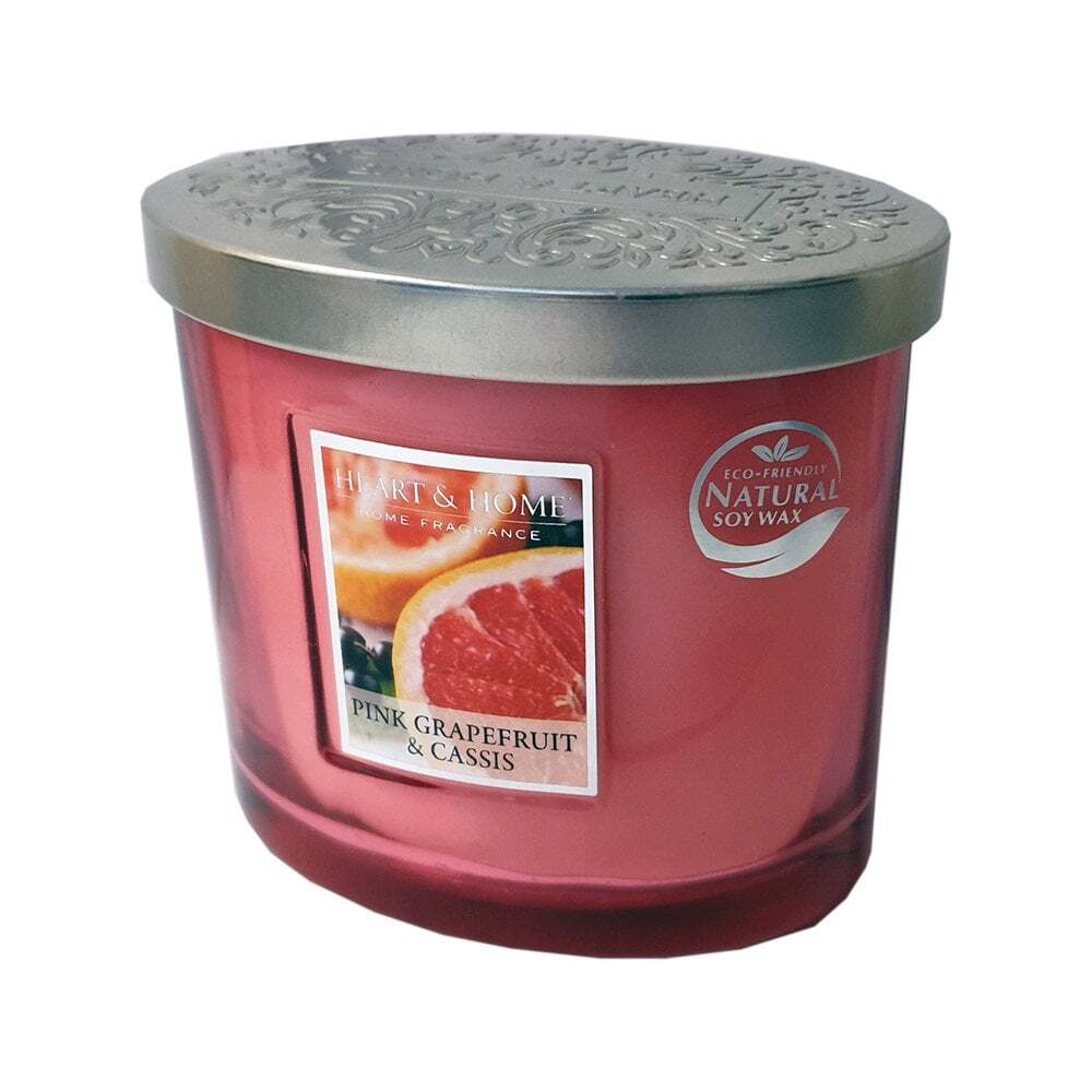 Ellipse Twin Wick Soy Wax Candle - Pink Grapefruit & Cassis 00276260213