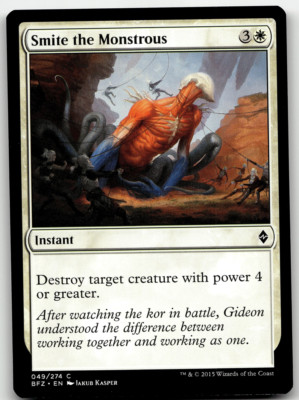 MTG Smite the Monstrous Battle for Zendikar 049/274 Regular Common