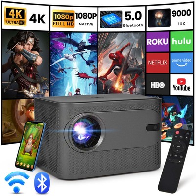 Beamer 5G WiFi Bluetooth Projector 1080P 4K LED Home Theater Cinema Multimedia