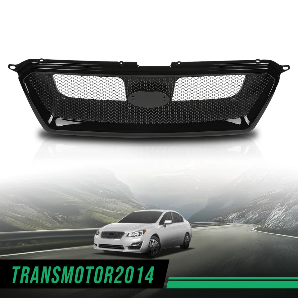 Front Grille Sport Style Fit For 2012-2016 Subaru XV Crosstrek Hybrid Impreza - Image 2 of 4