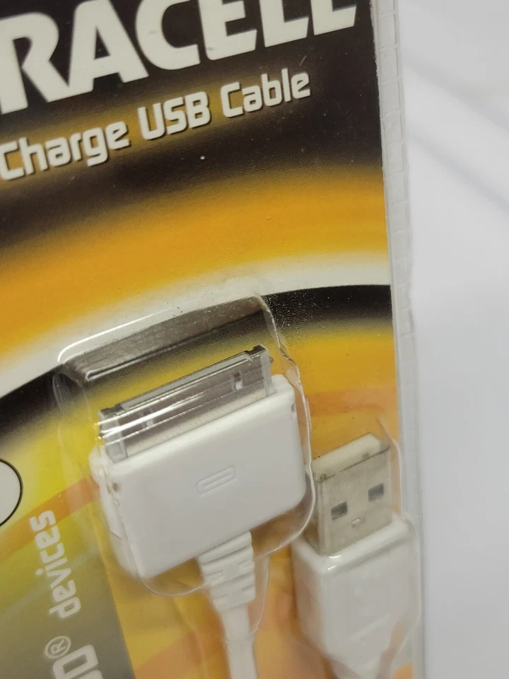 NEW Duracell DU6107 iPad/iPhone/iPod 30-Pin USB Sync and Charge Cable (DU6107) - Image 4 of 4