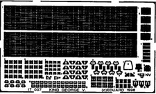 Eduard 1/700 HMS King George V Detail Set Tamiya 17007