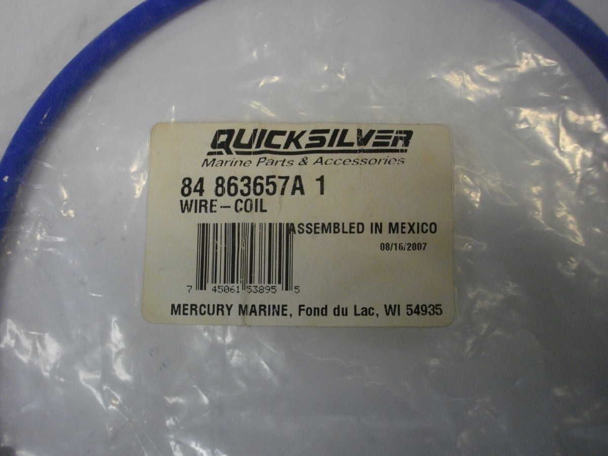 Mercury Marine Quicksilver MerCruiser 84-863657A1 Coil Wire Cable 