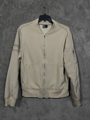 H&M Men s Divided Bomber Jacket Beige Sz XL 189