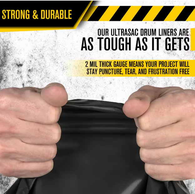 Ultrasac 55 Gal. Drum Liner Trash Bags 50 Count FREE SHIP eBay