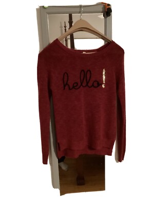 Red Camel Womens burgundy sweater small