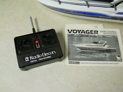 Shinsei Voyager Twin Prop Remote Control RC Boat w/ Radio Elecon