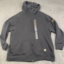 Ariat® Men's Rebar Workman Black Full Zip Hoodie Jacket Hooded 10023937 XXL