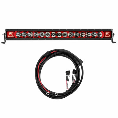 Rigid Industries  Radiance+ 30 inch LED Light Bar (Red Backlight) with Harness