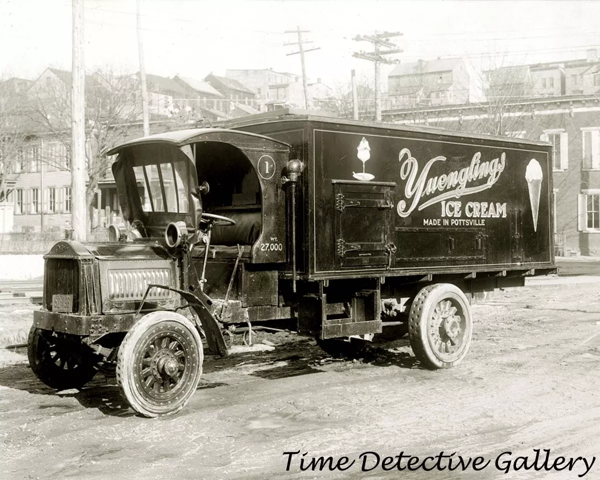 Vintage Yuengling Ice Cream Truck - circa 1920s - Historic Photo Print |  eBay
