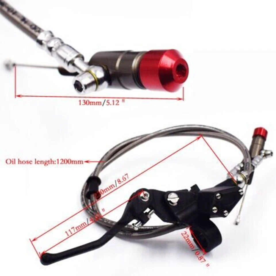 Aluminum 7/8" Hydraulic Clutch Brake Pump Master Cylinder Levers For Motorcycle - Image 2 of 4