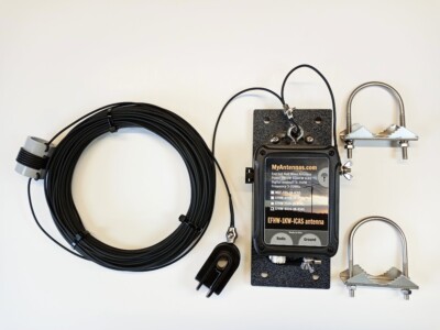 HF End Fed antenna EFHW-8010-1kW-ICAS 130ft long with pole/tower hardware