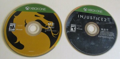 Injustice 2 and Mortal Kombat 11 Xbox One Games Discs Only