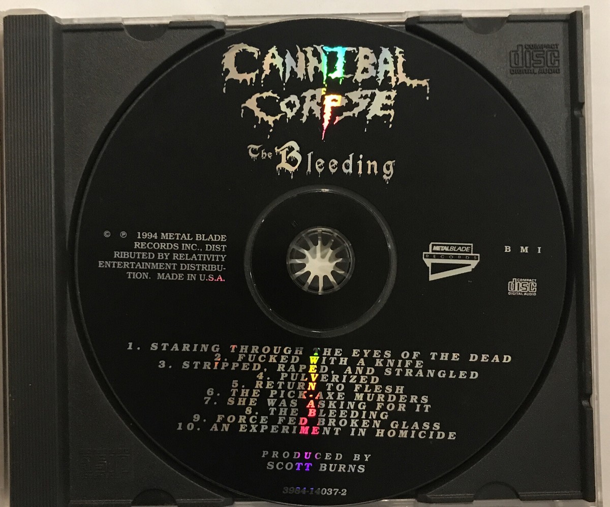 Cannibal Corpse – The Bleeding CD 1994 Metal Blade – 3984-14037-2