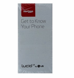 LG Lucid 3 Verizon Manual Guide/Consumer and Product Safety Info Pack