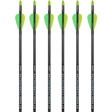 Carbon Express Arrows Predator II 3050 4560 6075 6pk w/2" Vanes Nocks Inserts
