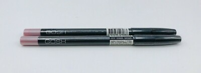 2 x GOSH 014 PINK DARLING Velvet Touch Waterproof Eyeliner New Sealed