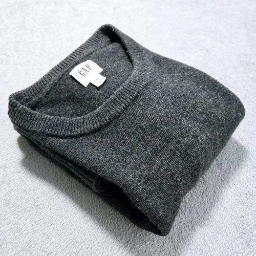Suéter GAP Adulto S Gris Cuello Redondo Mezcla de Lana Tejido Pullover Para Hombres - Imagen 9 de 9