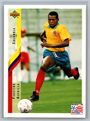 1994 Upper Deck World Cup USA 94 Faustino Asprilla #57 Soccer Card