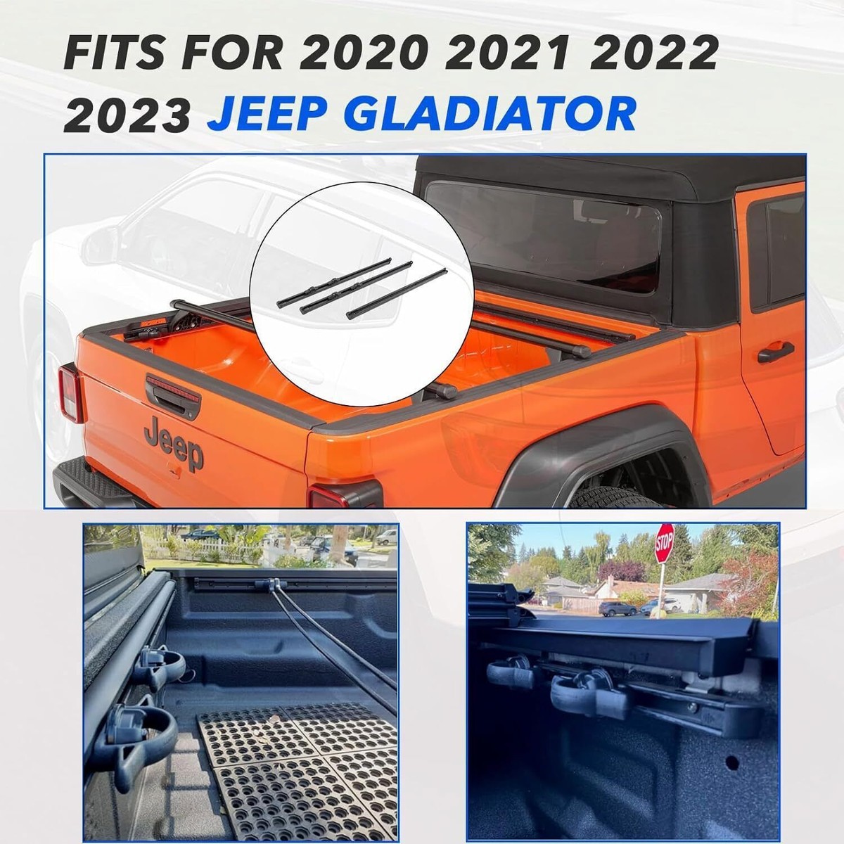 ie⭐️TRAILLEG For 82215956 2020-2024 JEEP GLADIATOR MOPAR Bed TRAIL RAIL SYSTEM