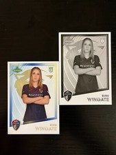Olivia Wingate rookie card BLACK and WHITE + base 2023 NWSL Parkside Vol 1 RC
