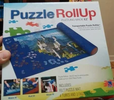 Sure-Lox Puzzling Made EZ Puzzle Rollup Felt Transportable Puzzle Mat