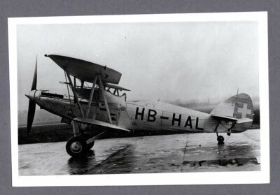 HAWKER HIND HB-HAL SWISS LARGE VINTAGE PHOTO SWITZERLAND