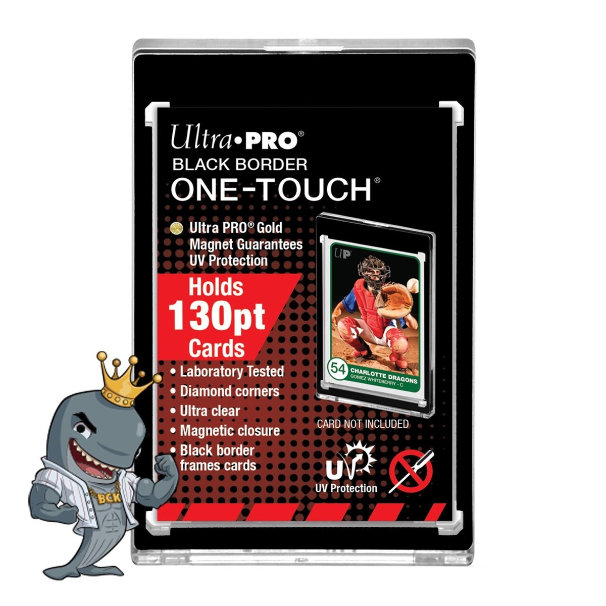 Ultra Pro 130pt One Touch Magnetic Holder - Black Border FREE SHIP