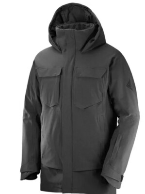 Men s Salomon Stance Cargo Jacket Black/grey Size 2XL RRP £300 #R