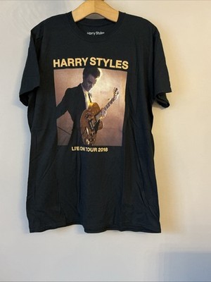 Harry Styles Live On Tour 2018 schwarzes offizielles Merch T-Shirt Top - Größe Large