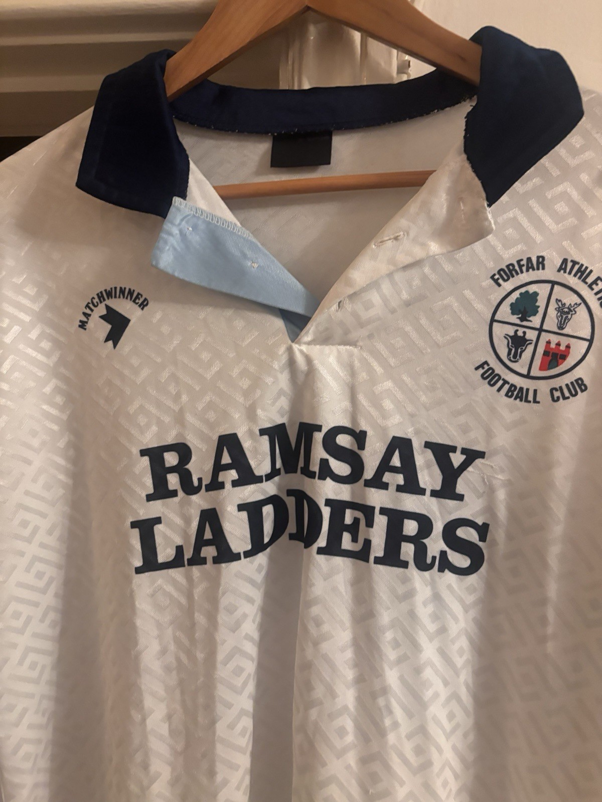 Vintage Forfar Athletic 1992-1994 Football Soccer Shirt Jersey MATCHWORN XL