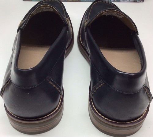 SPERRY TOP SIDER LOAFERS MEN DARK BROWN LEATHER SLIP ON DRESS SZ 9 -NWO BOX - Foto 7 di 10