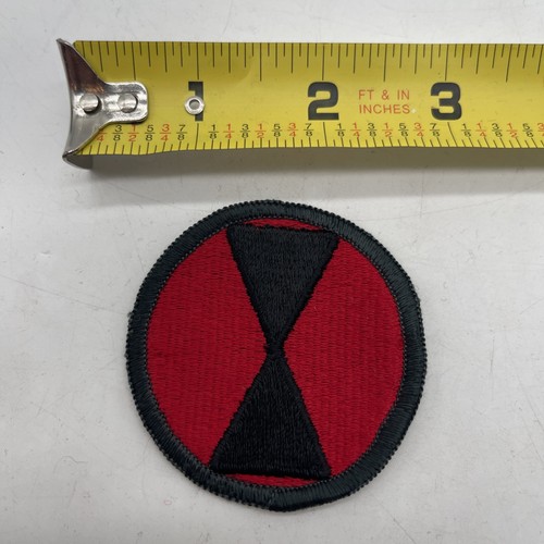 U.S. Military Army 7th Infantry Division Patch Insignia Full Color Merrow Sew On
