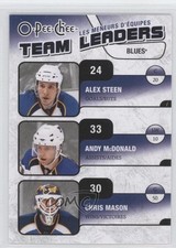 2010-11 O-Pee-Chee Team Leaders Alexander Steen Andy McDonald Chris Mason 0a1