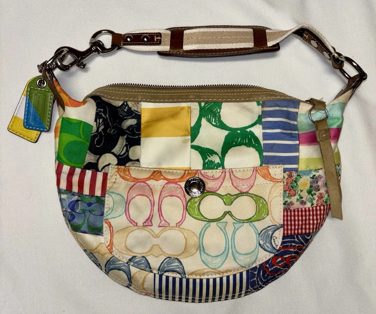 Coach Patchwork Shoulder Bag Medium Bags & Handbags for Women for
