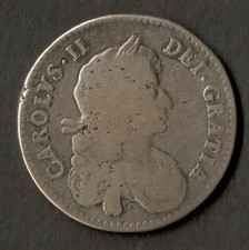 1671 HALF CROWN Charles II Silver Coin,scarce