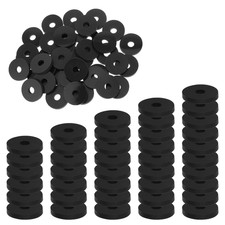 50 Pcs Flat Rubber Washers 3/4 Inch OD X 1/4 Inch ID X 1/8 Inch Thickness Spacer