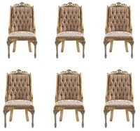Set Aus 6 Eleganten StüHlen Mit Komfortabler SitzfläChe Und Design