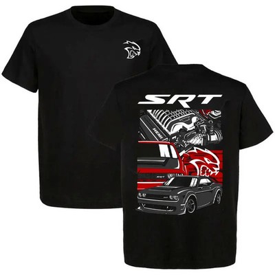 SRT Hellcat Challenger Red T-Shirt - Dodge Muscle Car Tee, Graphic Tee T-Shirt